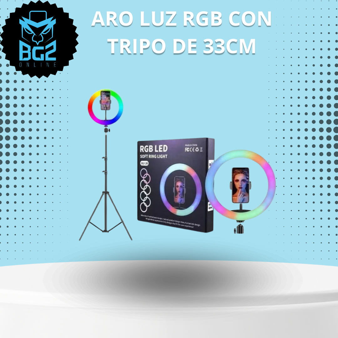 Miniatura 2 de ARO LUZ RGB CON TRIPODE 33CM